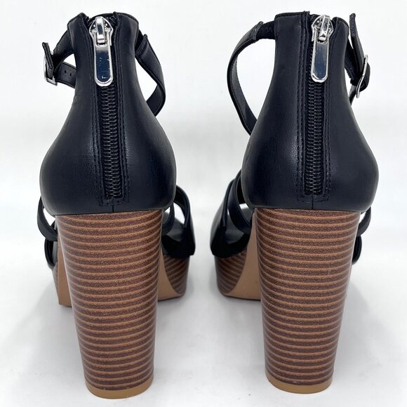 Torrid Black Faux Leather Chunky Heel - Size 8WW - Picture 7 of 12